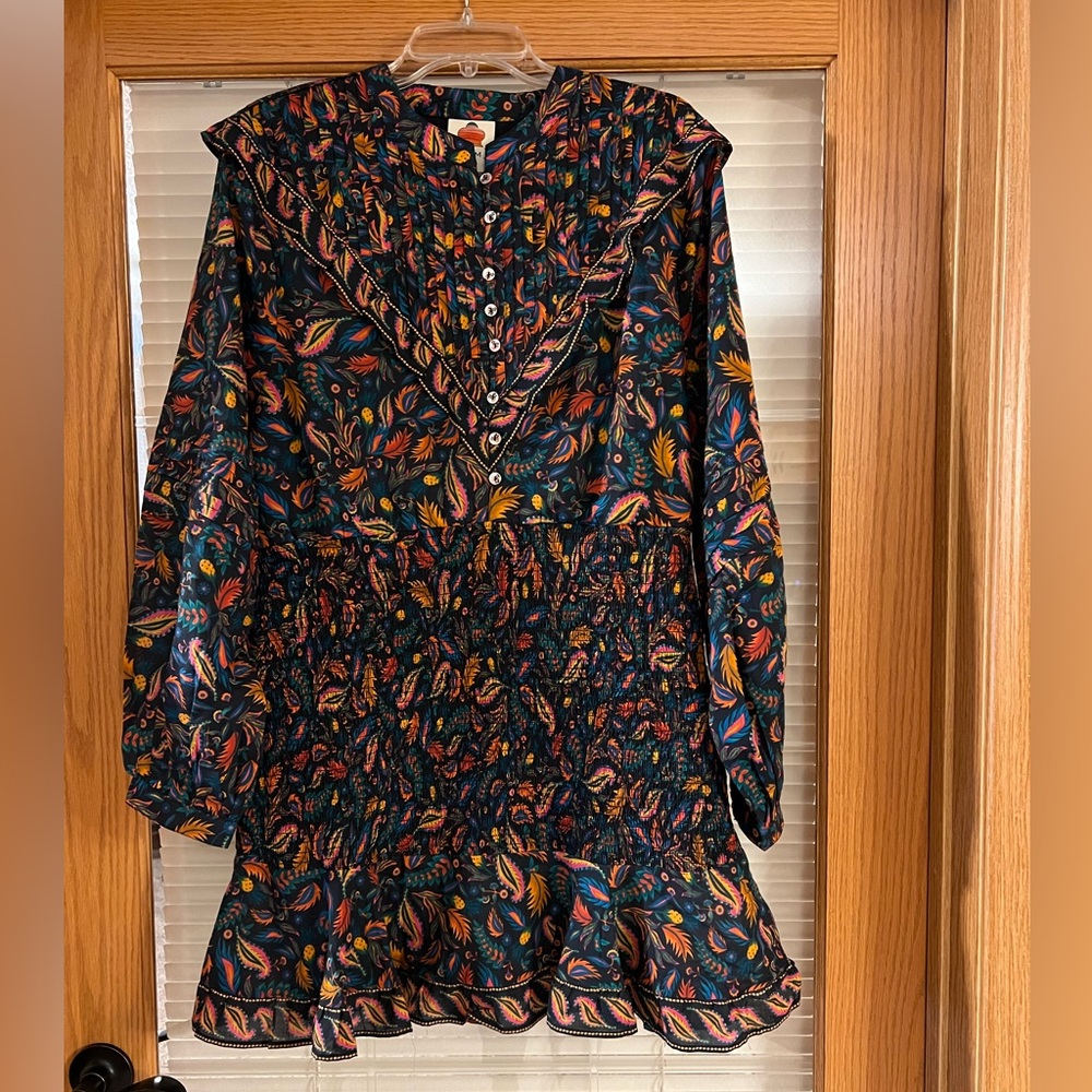 NWT Farm Rio Black Pineapples Mini Dress